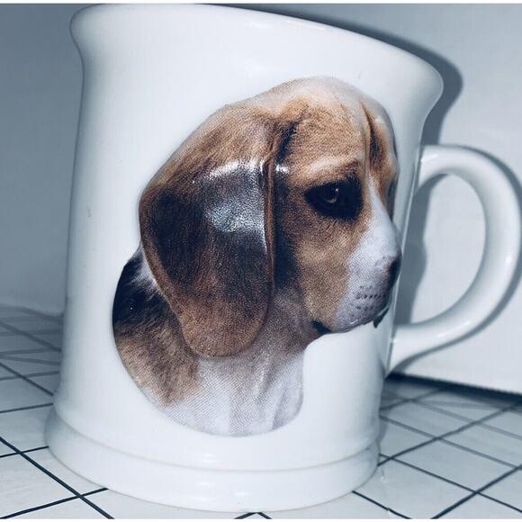 XPRES Best Friend Originals 3D Beagle Dog Coffee Mug Cup 12 oz 2002 Augello EUC - Picture 4 of 12